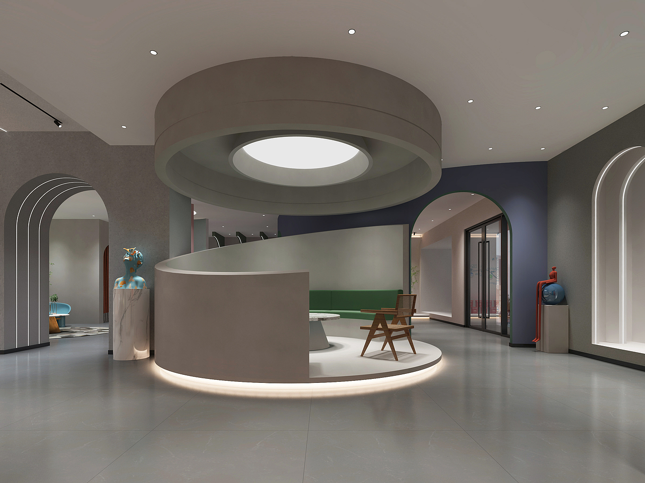 艺术涂料展厅设计