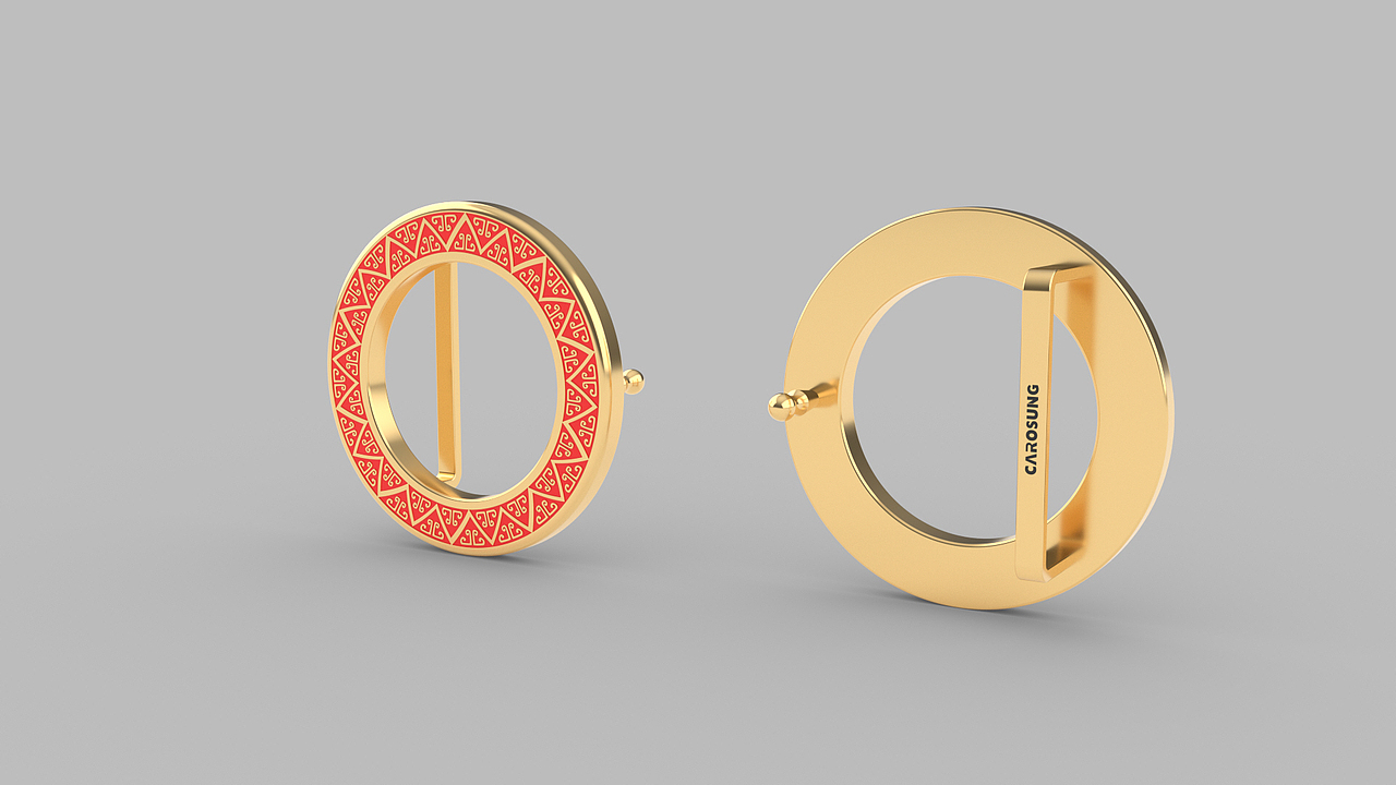 3D圆形滴胶皮带扣