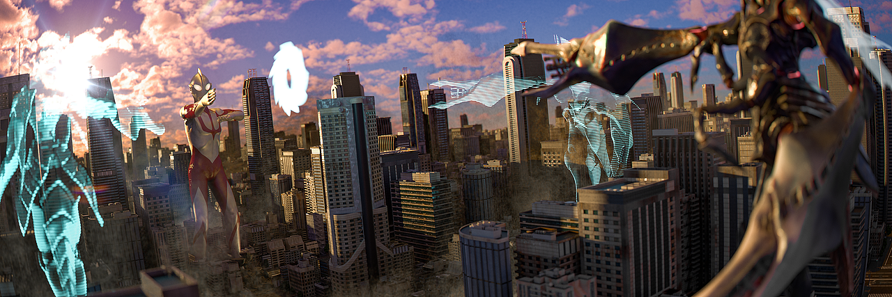 新奥特曼-c4d渲染场景