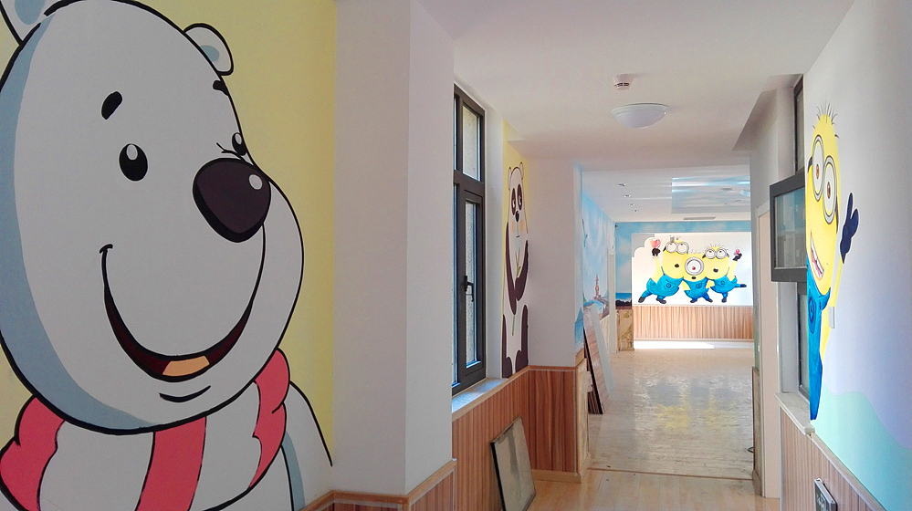 青岛海信临安府幼儿园卡通彩绘（图ZMzA2MTU0NDQw） - 艺术插画 - 站酷设计师索图雕塑原创素材 - 站酷ZCOOL