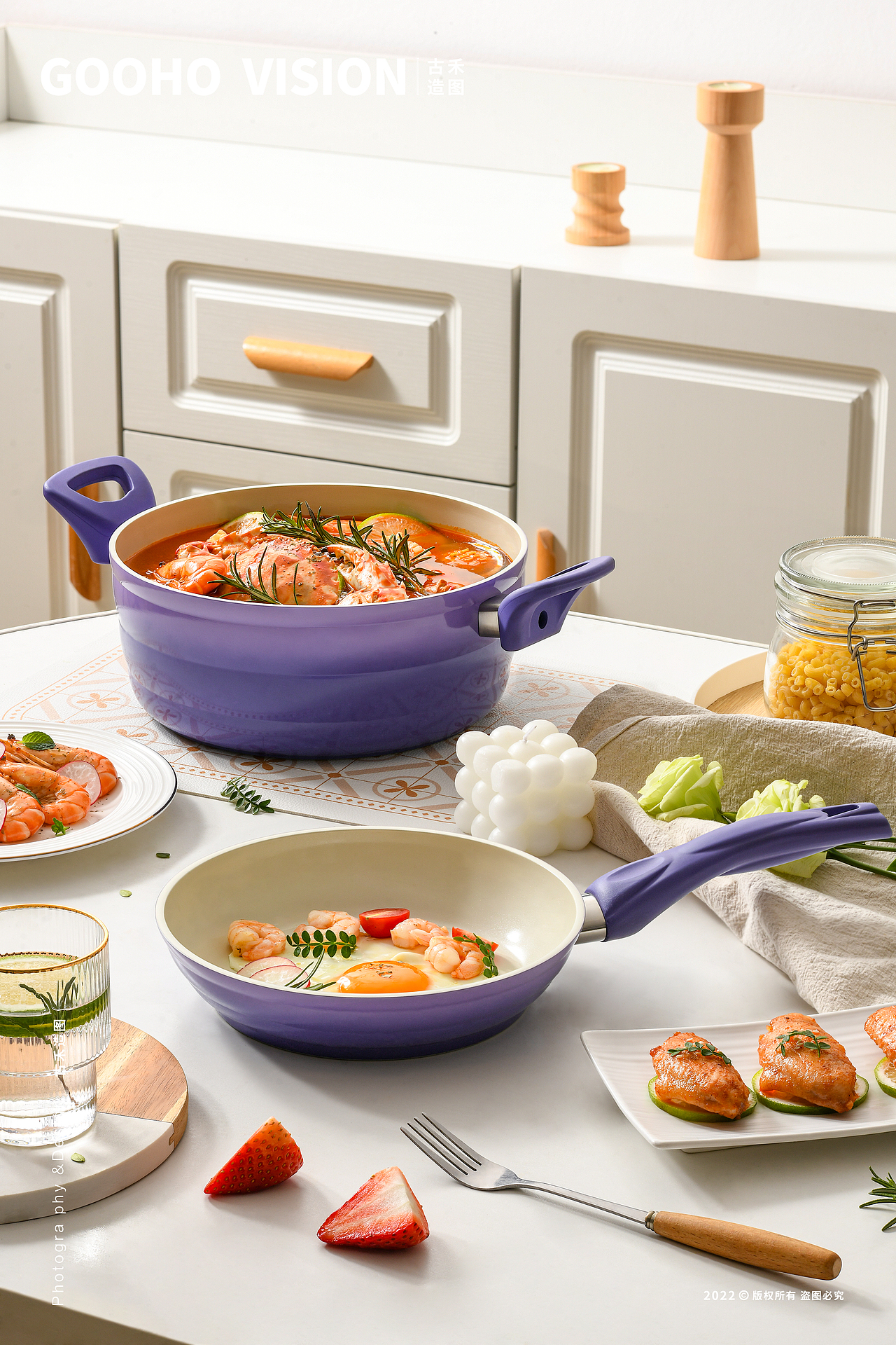 锅具系列组合拍摄丨古禾造图 GOOHO VISION