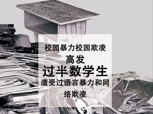 校园暴力公益海报