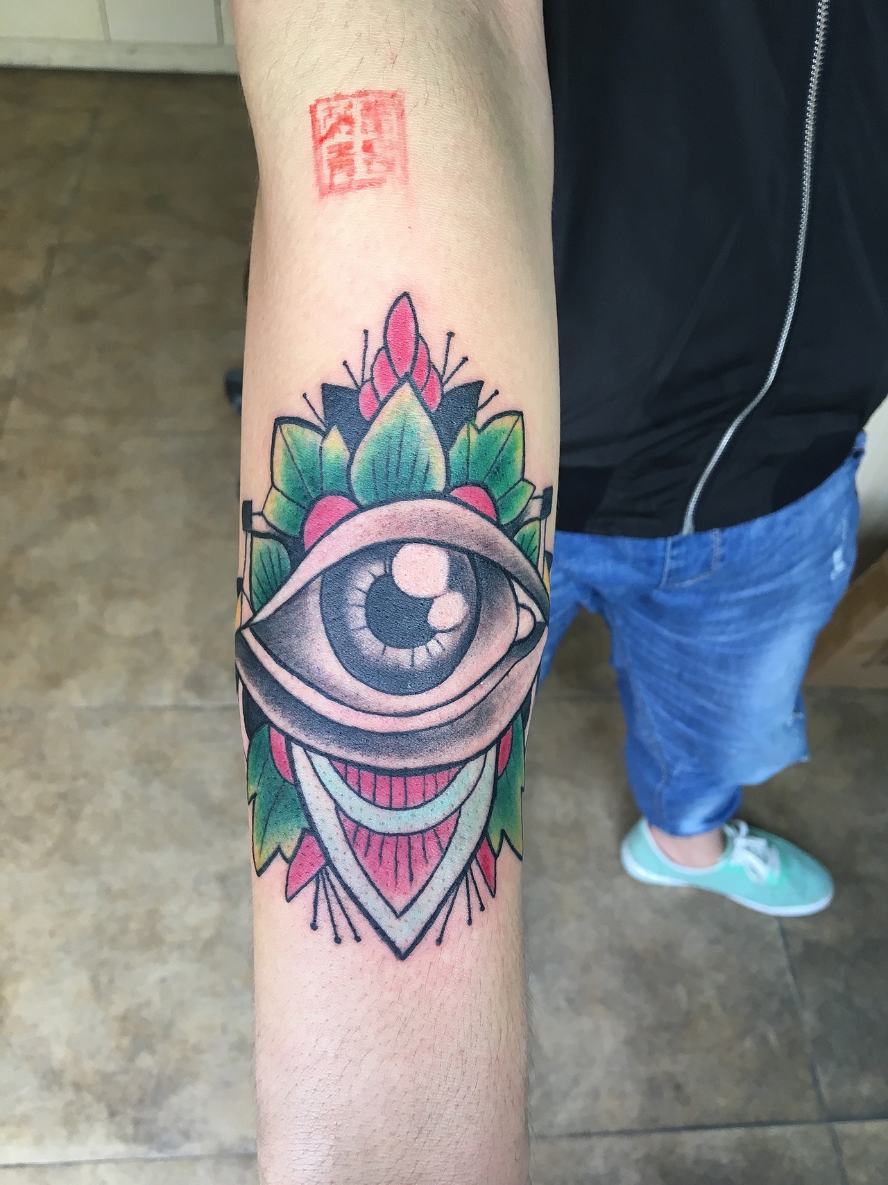 上帝之眼纹身图案#眼睛纹身图案#吴江酷客纹身