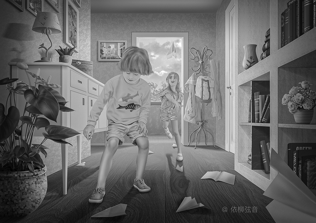 手绘插画作品集（图ZMjA0MzQ1Njk2） - 创作习作 - 站酷设计师依柳弦音原创素材 - 站酷ZCOOL