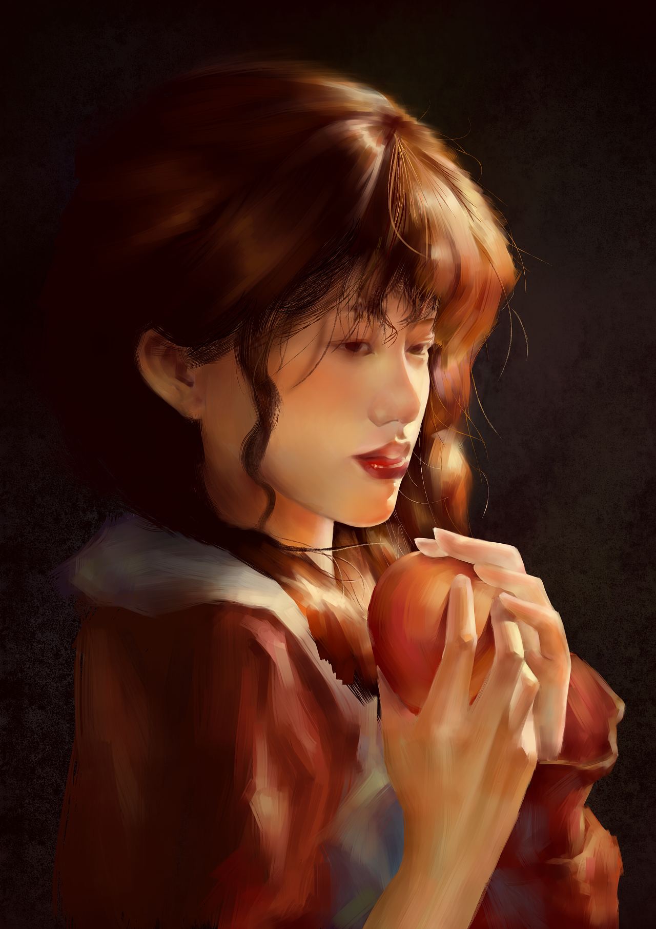 厚涂 #板绘 #人像 #唯美 #日常练习