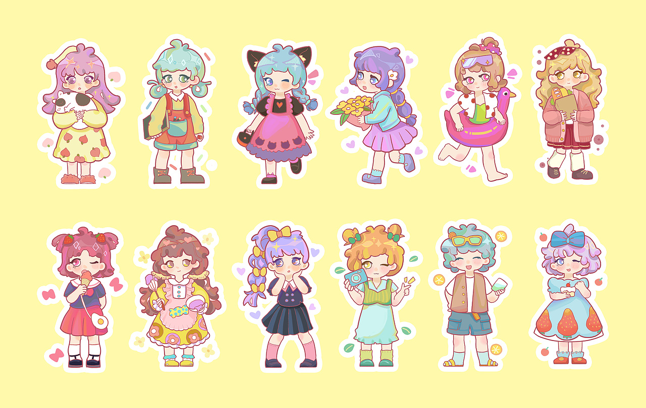 霓虹甜心（图ZMjIwNDcxODc2） - 创作习作 - 站酷设计师迩芥子原创素材 - 站酷ZCOOL