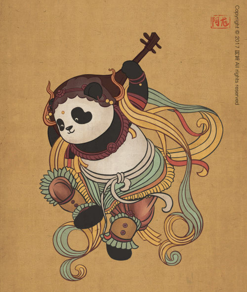 【每日一gif合集九】滚滚中国画（81-90）（图ZODQ5ODA0NTI=） - 艺术插画 - 站酷设计师阿尨原创素材 - 站酷ZCOOL