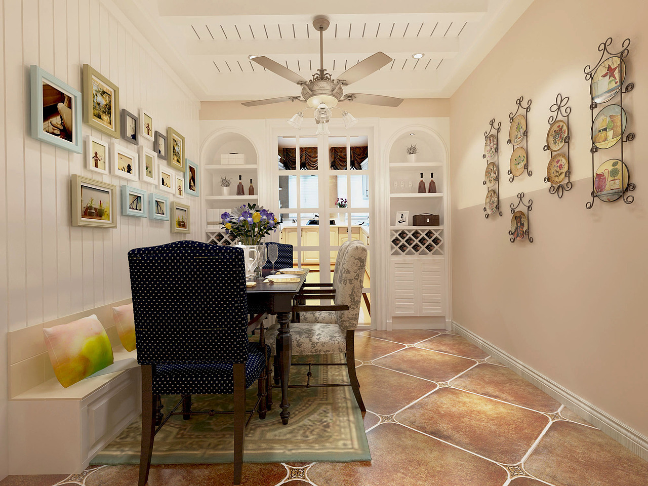 地中海 田园风格家装（图ZMTUyODUyNzMy） - 家装设计 - 站酷设计师张美丽效果图原创素材 - 站酷ZCOOL