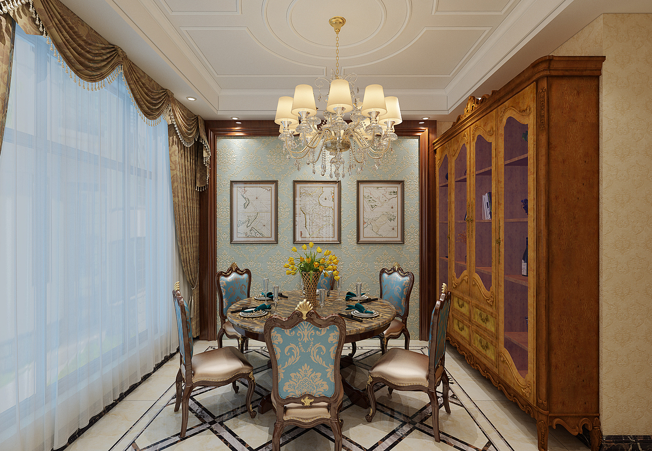 欧式挑空别墅分享