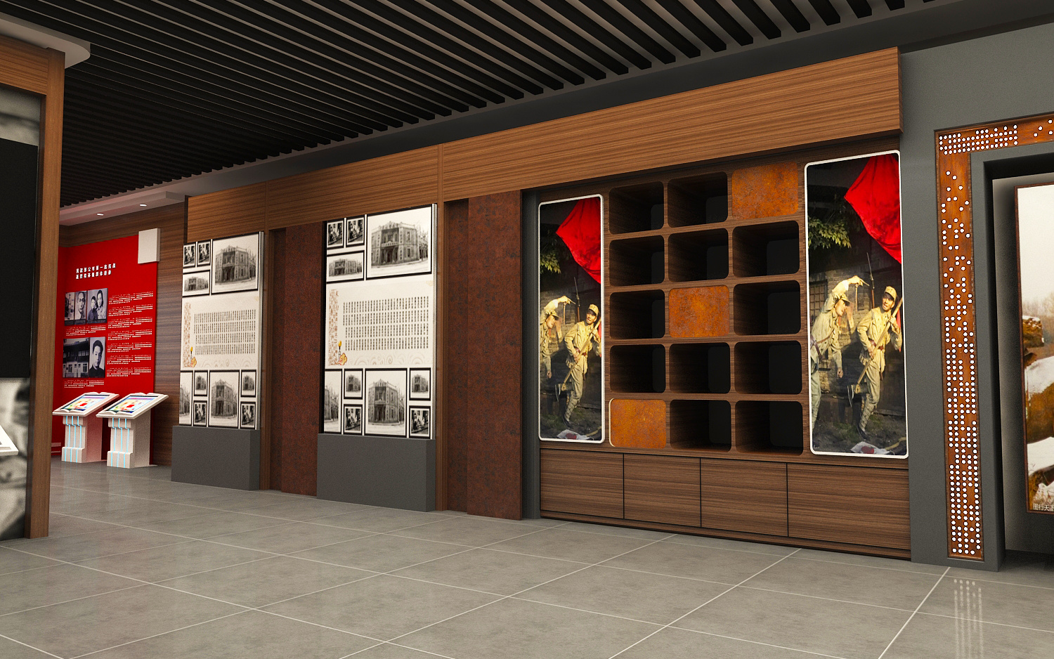 中式古董展厅3D模型-室内3D模型-筑龙渲染表现论坛