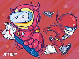 Xtep文化墙绘设计