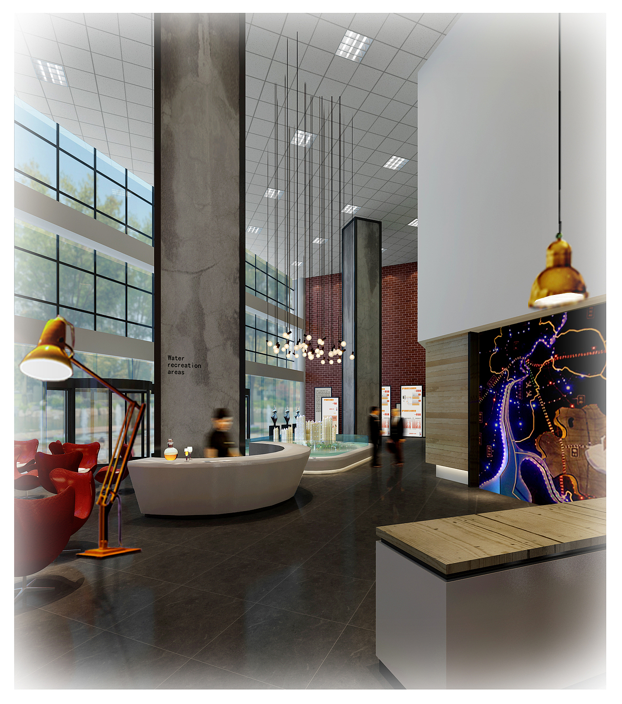 现代风格售楼展示中心|空间|家装设计|清伟设计_原创作品-站酷zcool