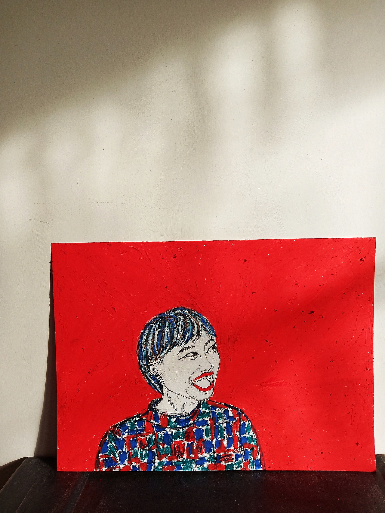 油画棒 人像 红（图ZMjQ2NzI4OTY0） - 绘画 - 站酷设计师YS是我原创素材 - 站酷ZCOOL