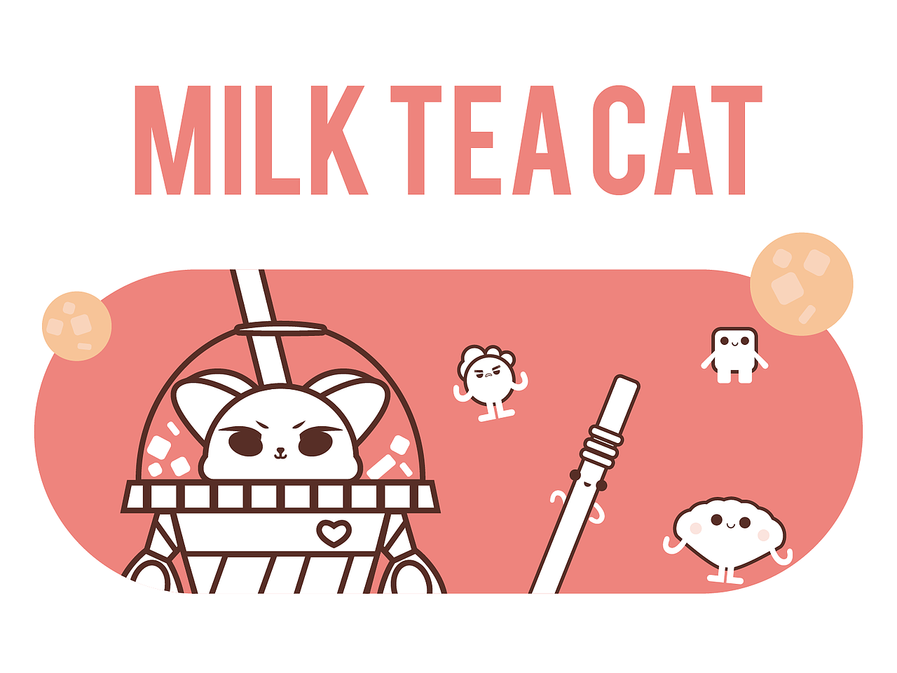 奶茶店ip形象设计-奶茶喵