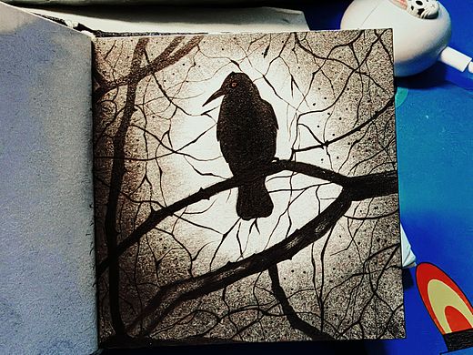 寂静的夜（个人主页-ZNjg5OTEzNjg=） - 绘画 - 站酷设计师夏荷夏了夏天原创素材 - 站酷ZCOOL