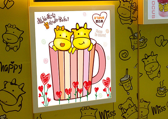 奶茶店店面设计,可爱的台湾奶茶店室内设计,珍珠奶茶餐饮店设计,台湾奶茶连锁店设计、上海餐饮店设计公司(图ZMTE5MTIzNzY=) - 品牌 - 站酷设计师genyidesign原创素材 - 站酷ZCOOL