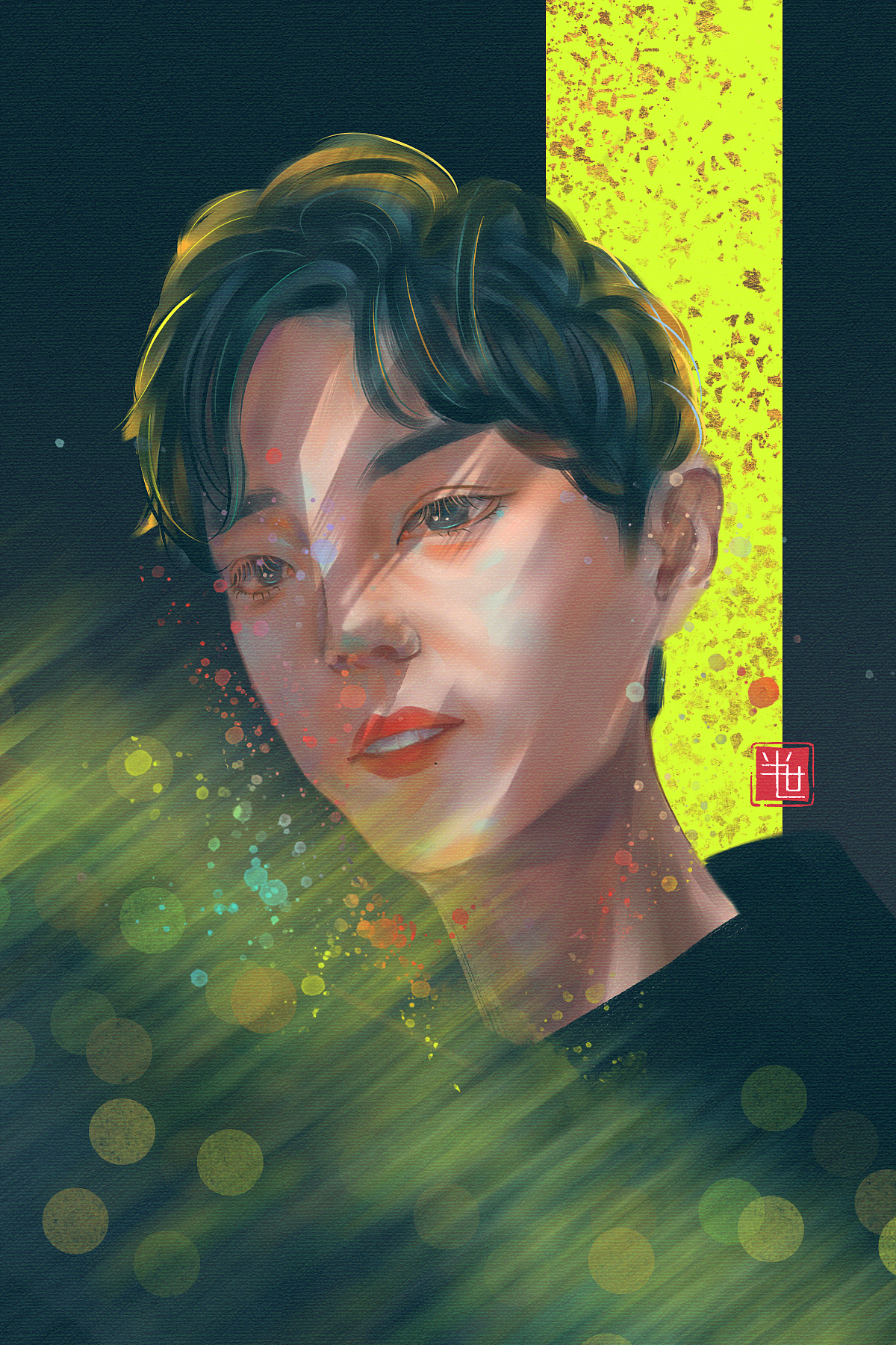 肖战|插画|创作习作|画画的半世_原创作品-站酷zcool