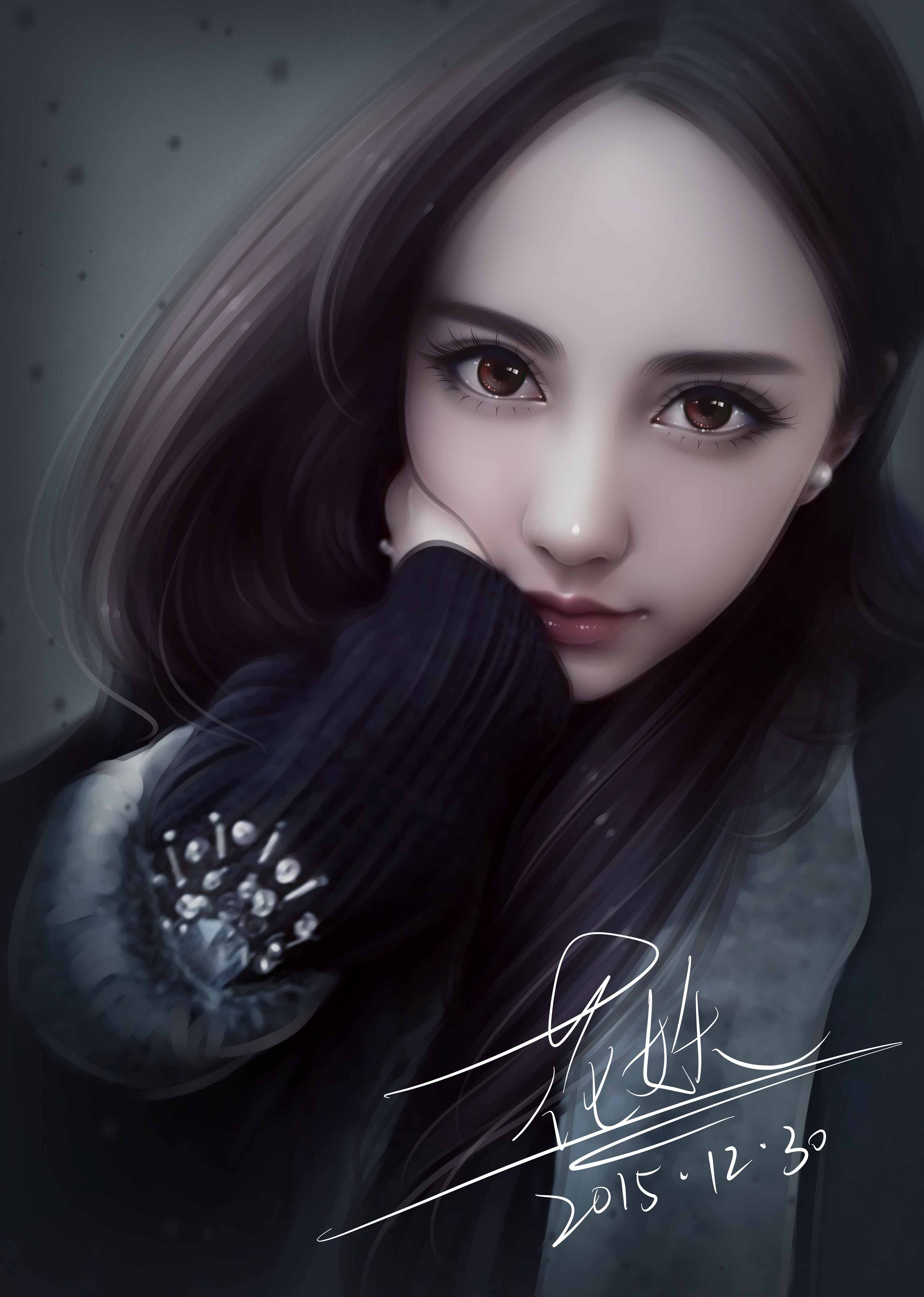 花妖转手绘,暗黑系|插画|插画习作|花妖范er - 原创作品 - 站酷