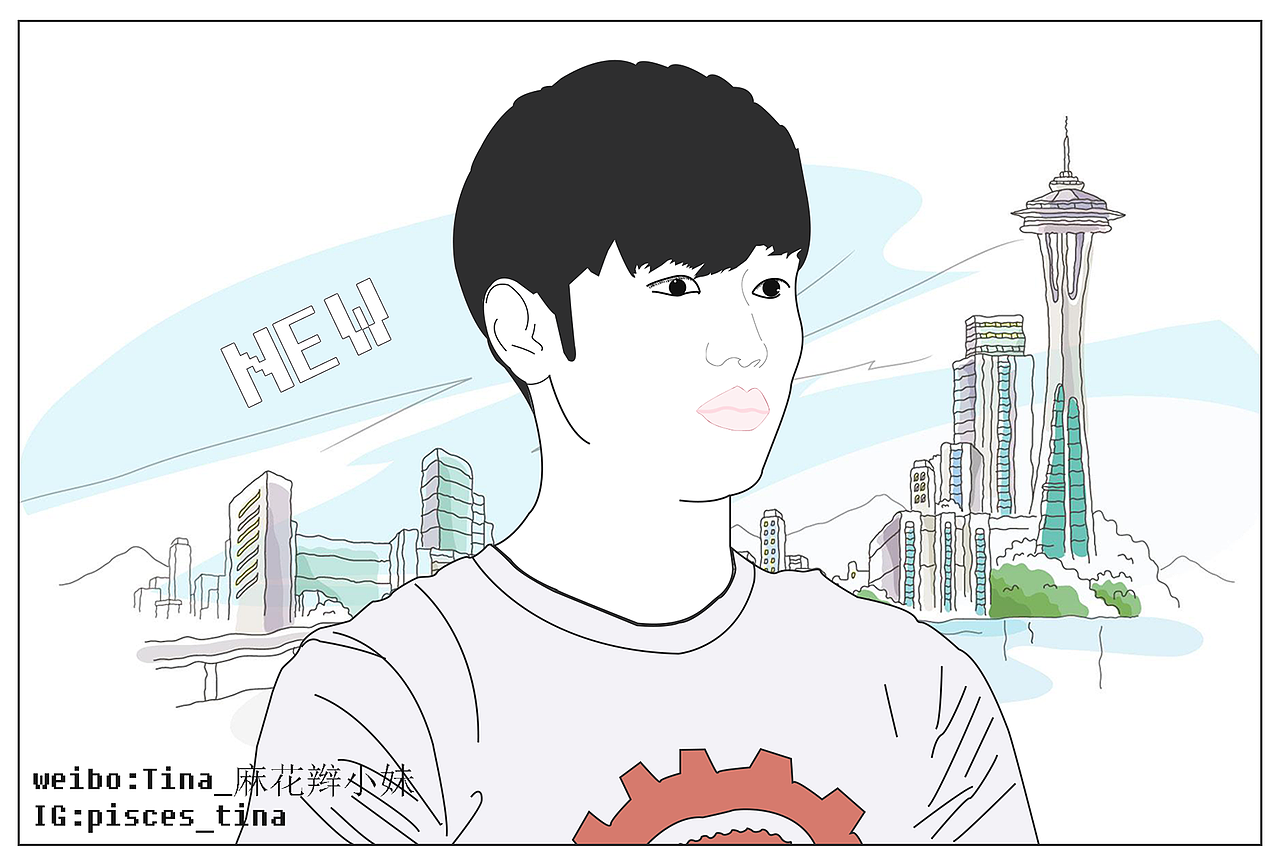 明信片手绘（图ZNzg1ODQ3Njg=） - 像素画 - 站酷设计师Tina_麻花辫妹纸原创素材 - 站酷ZCOOL