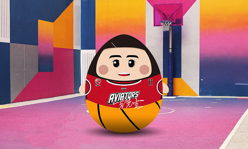 【插画】中国传统玩具不倒翁版cba 2020全明星首发球员