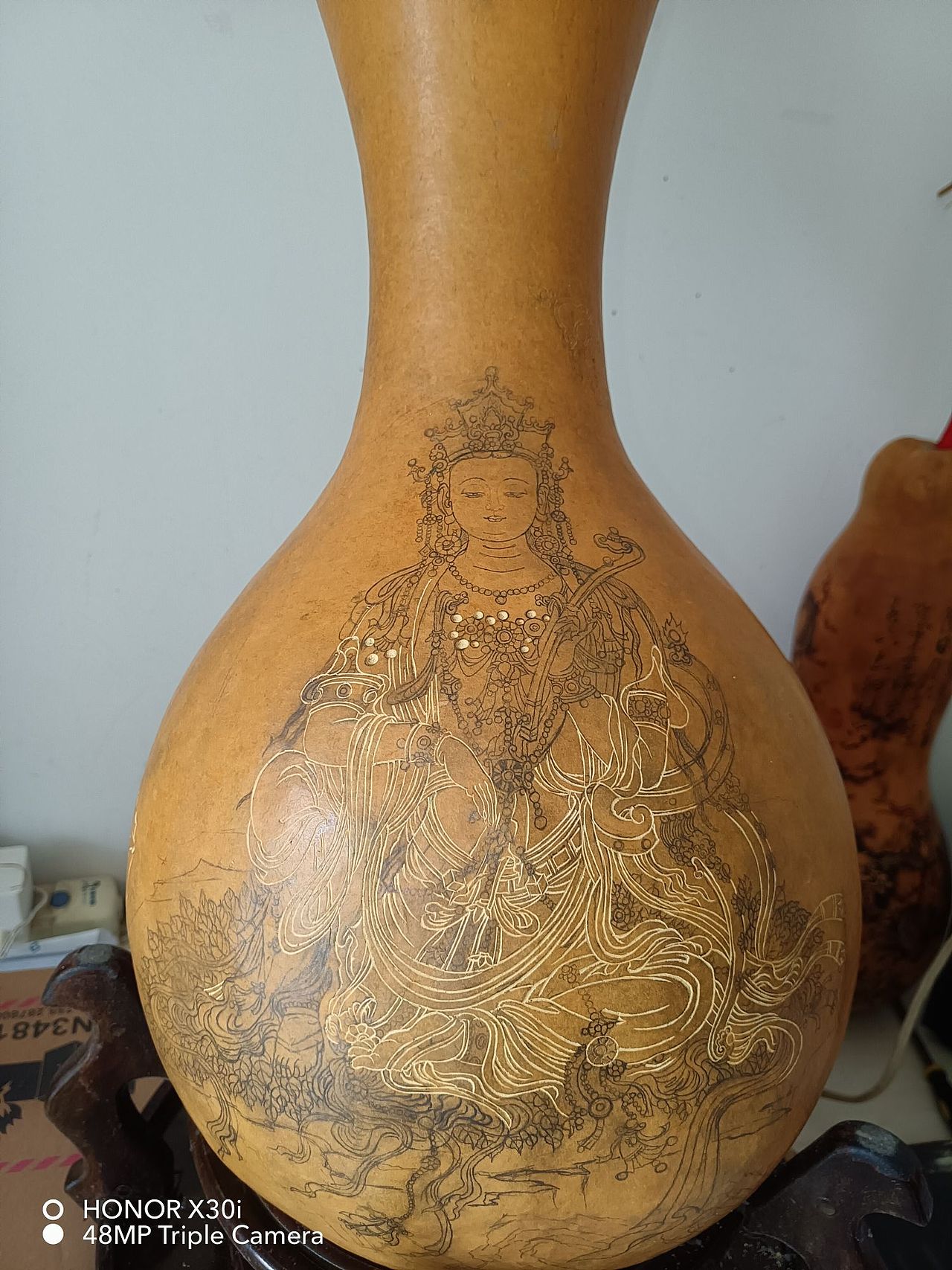 葫芦创作菩萨画像