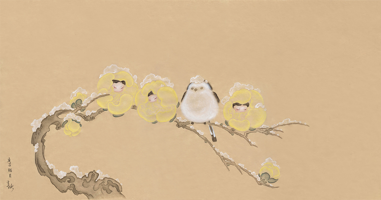 画几支梅（图ZMjM5NjY3MTg0） - 商业插画 - 站酷设计师大碗洗笔原创素材 - 站酷ZCOOL