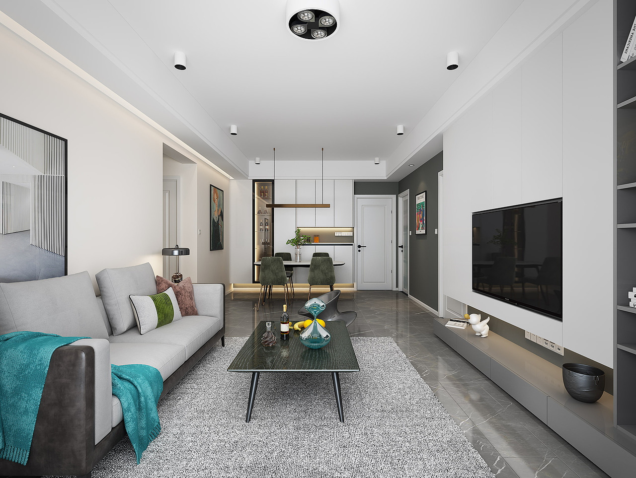 北欧风客厅效果图（图ZMjExMzA0OTM2） - 家装设计 - 站酷设计师效果图施工图婷婷原创素材 - 站酷ZCOOL