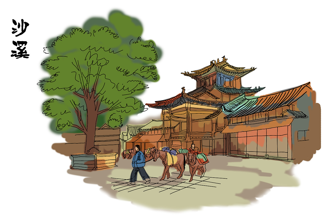 老马帮 茶叶|插画|商业插画|卡木西 - 原创作品 - 站酷 (zcool)