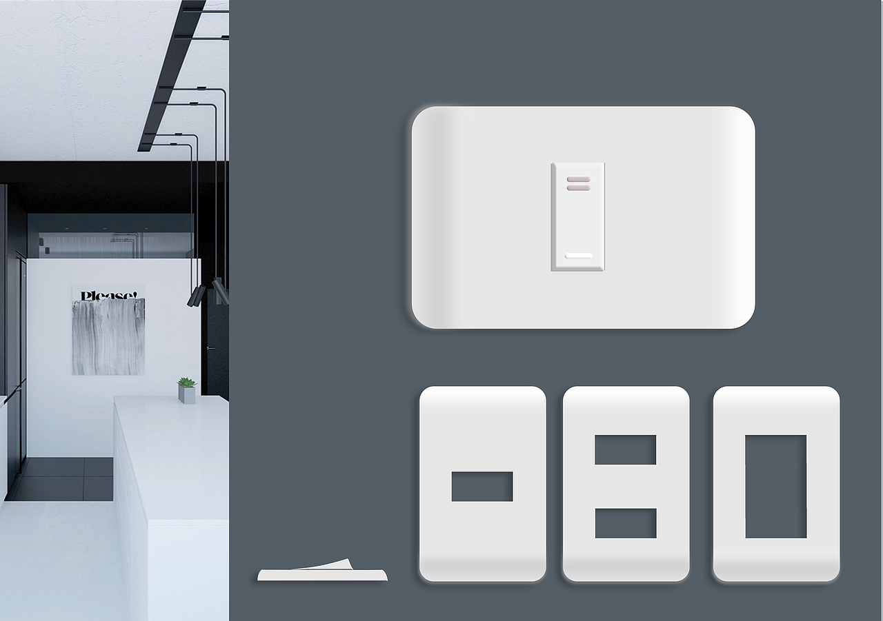 开关外框设计（图ZMTg5MTM2OTgw） - 其他工业/产品 - 站酷设计师GG9216原创素材 - 站酷ZCOOL