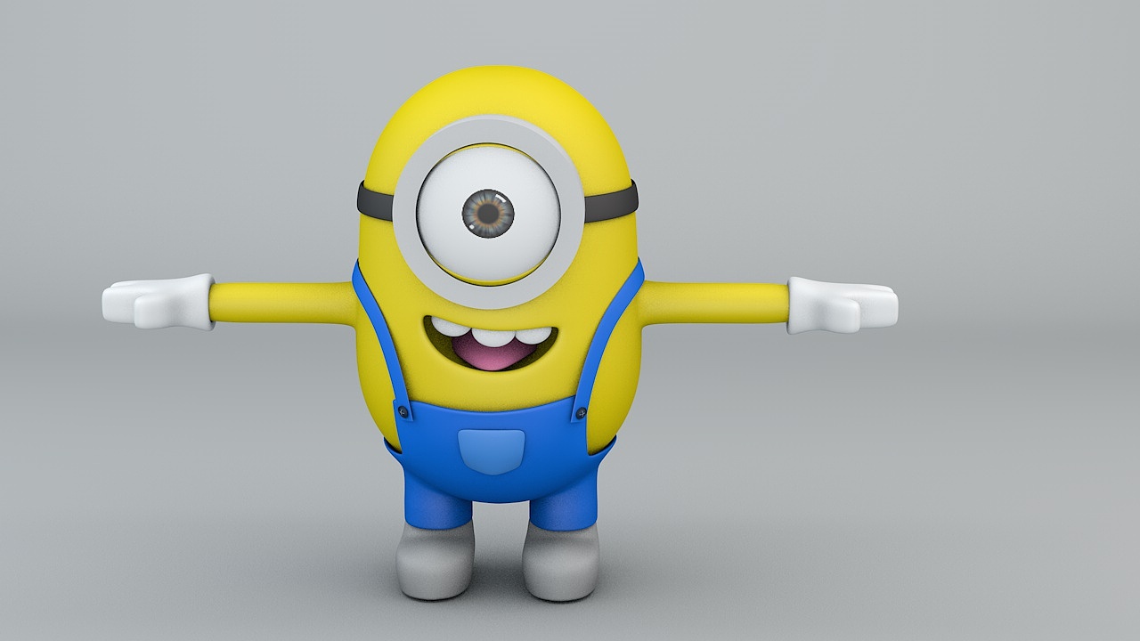 c4d小黄人建模练习_simplify-站酷zcool