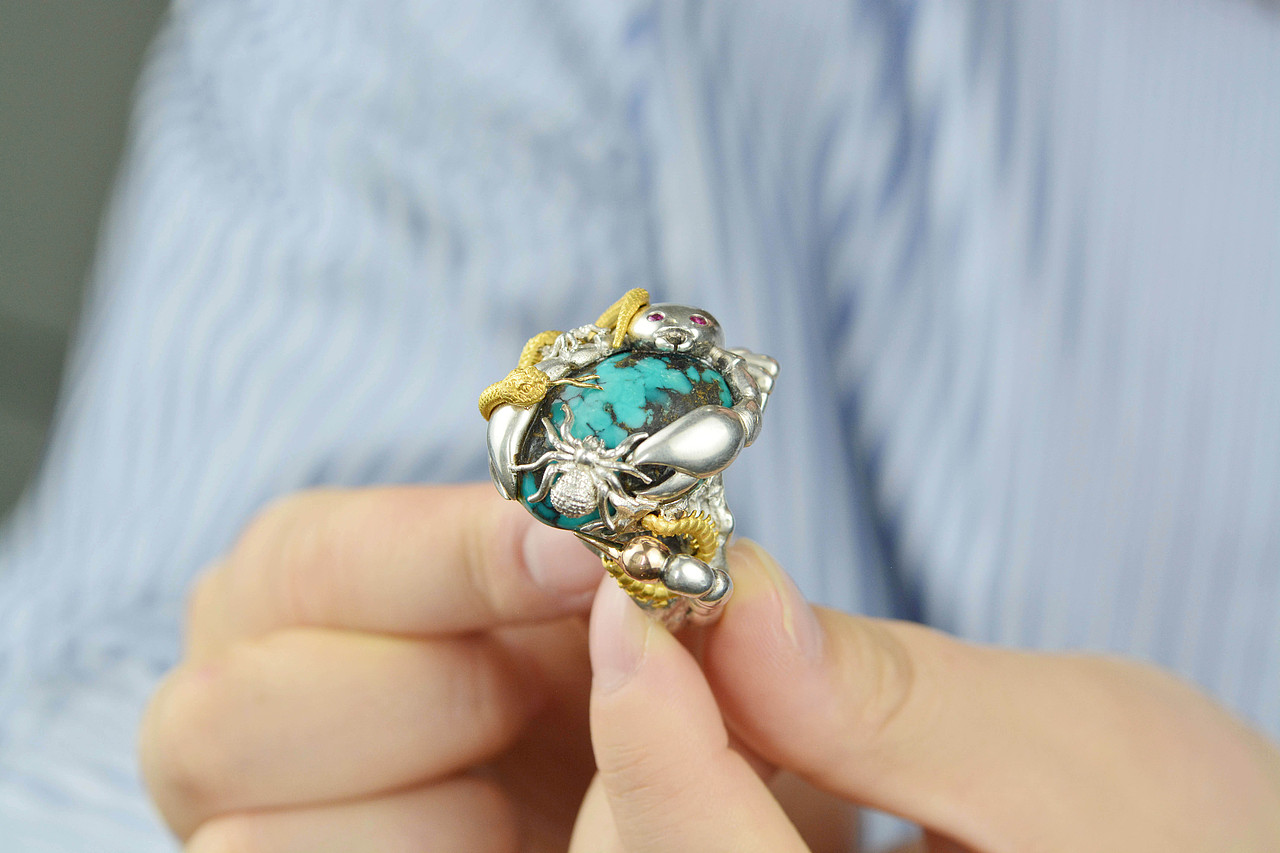 设计师作品|五毒戒指（图ZMjUwOTIxMTQ0） - 首饰设计 - 站酷设计师天使原创珠宝设计原创素材 - 站酷ZCOOL