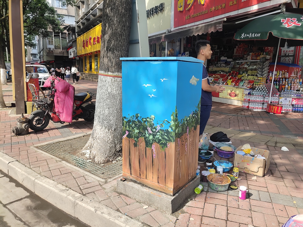 街道电箱彩绘,插画|插画|艺术插画|三品观文化 - 临摹作品 - 站酷