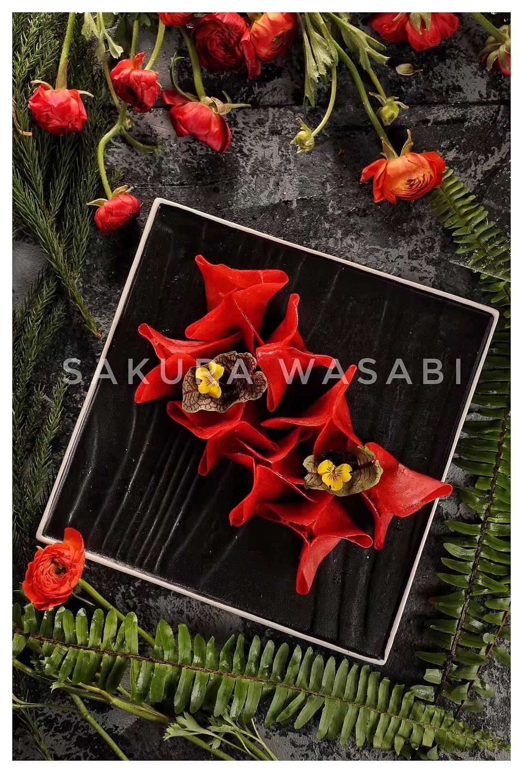 森系主题菜品拍摄