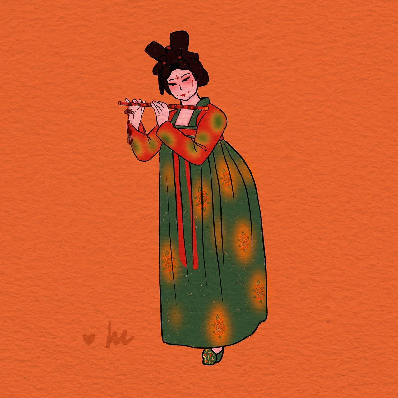 唐宫夜宴舞蹈中的小姐姐们