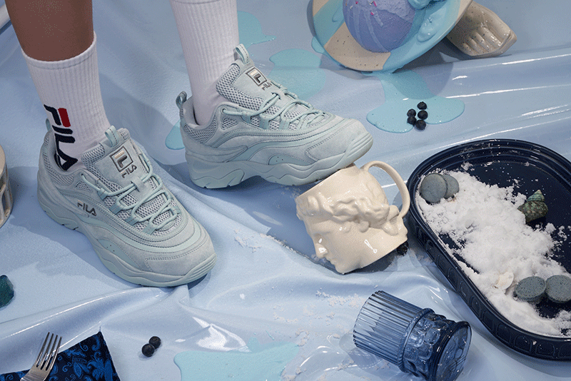 创意视觉『 FILA｜RAY 』✖ 新罐头（图ZMTc1OTE3NTI4） - 产品摄影 - 站酷设计师新罐头视觉策略原创素材 - 站酷ZCOOL