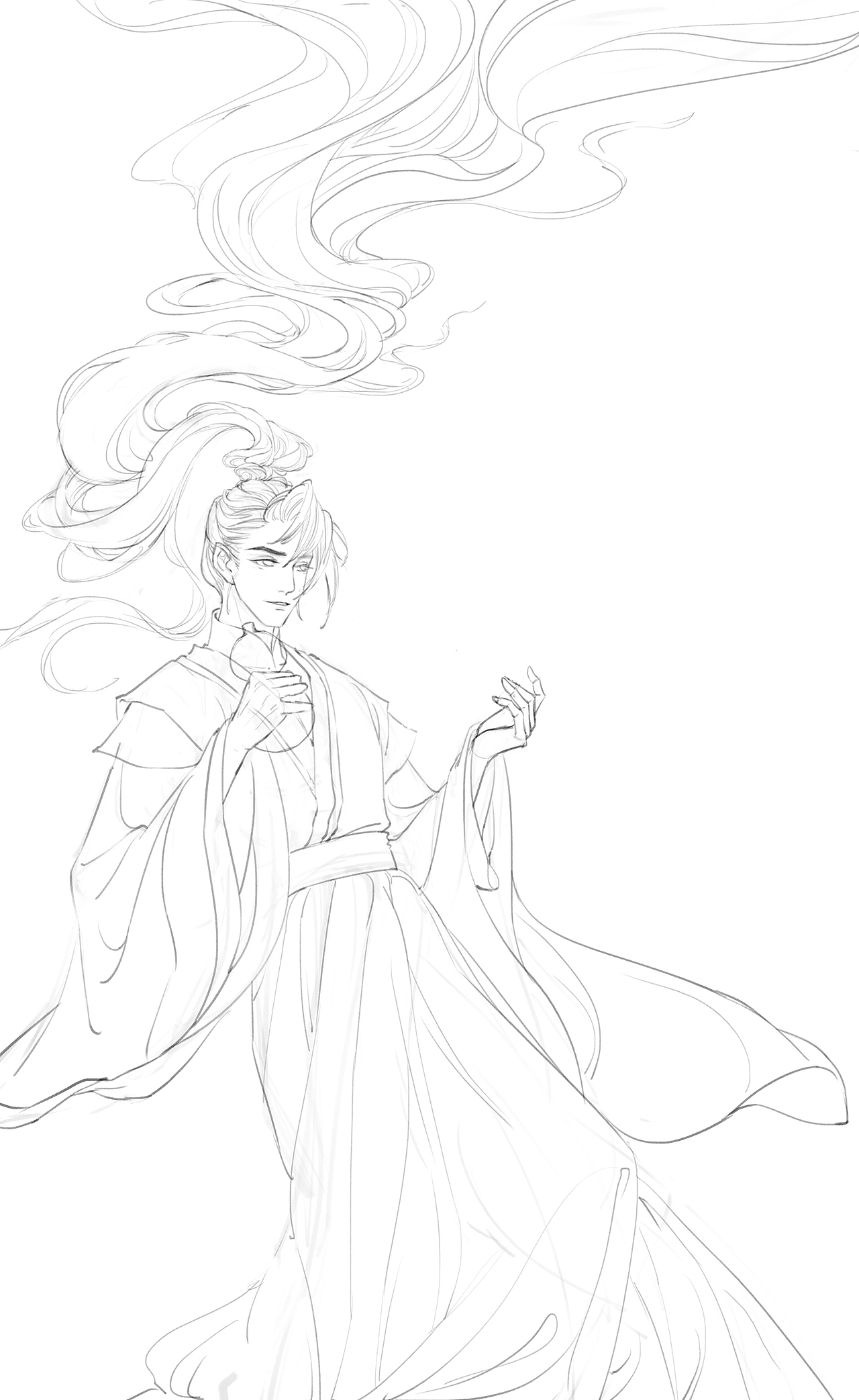 古风插画 男女立绘
