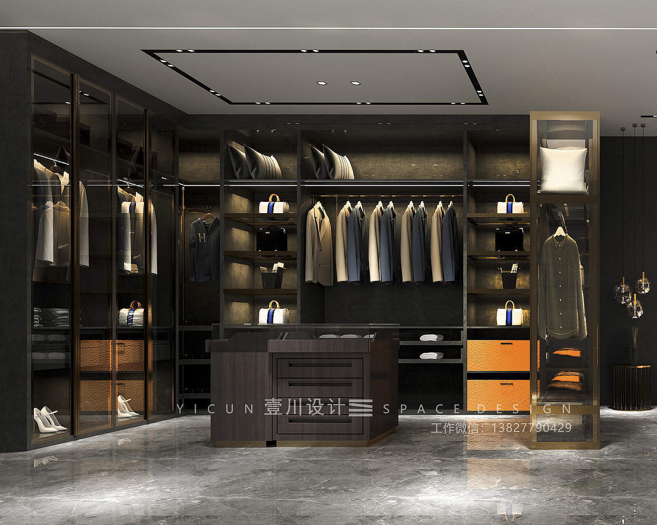 壹川设计 | 轻奢定制展厅