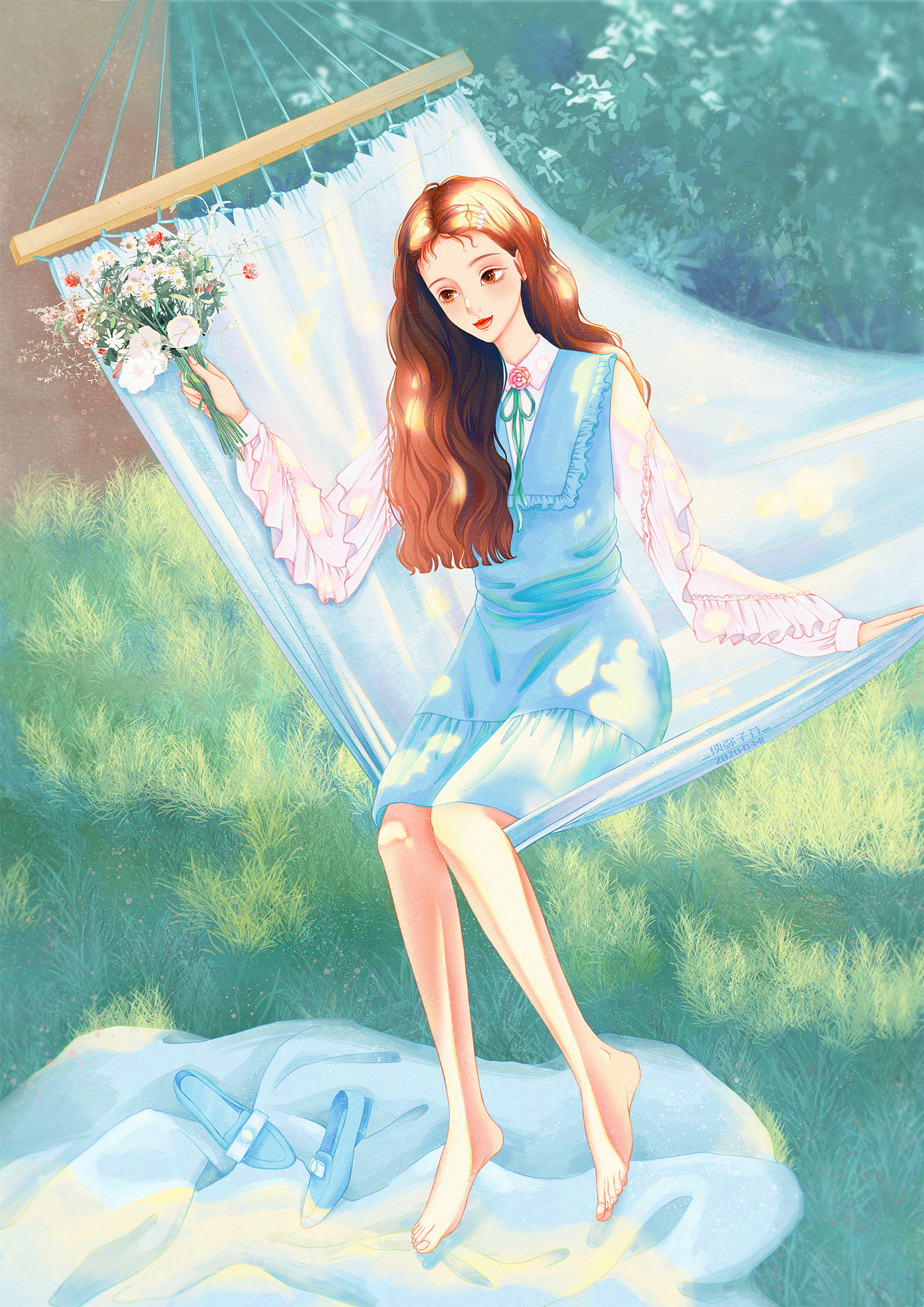 少女插画 - 原创作品 - 站酷(zcool)