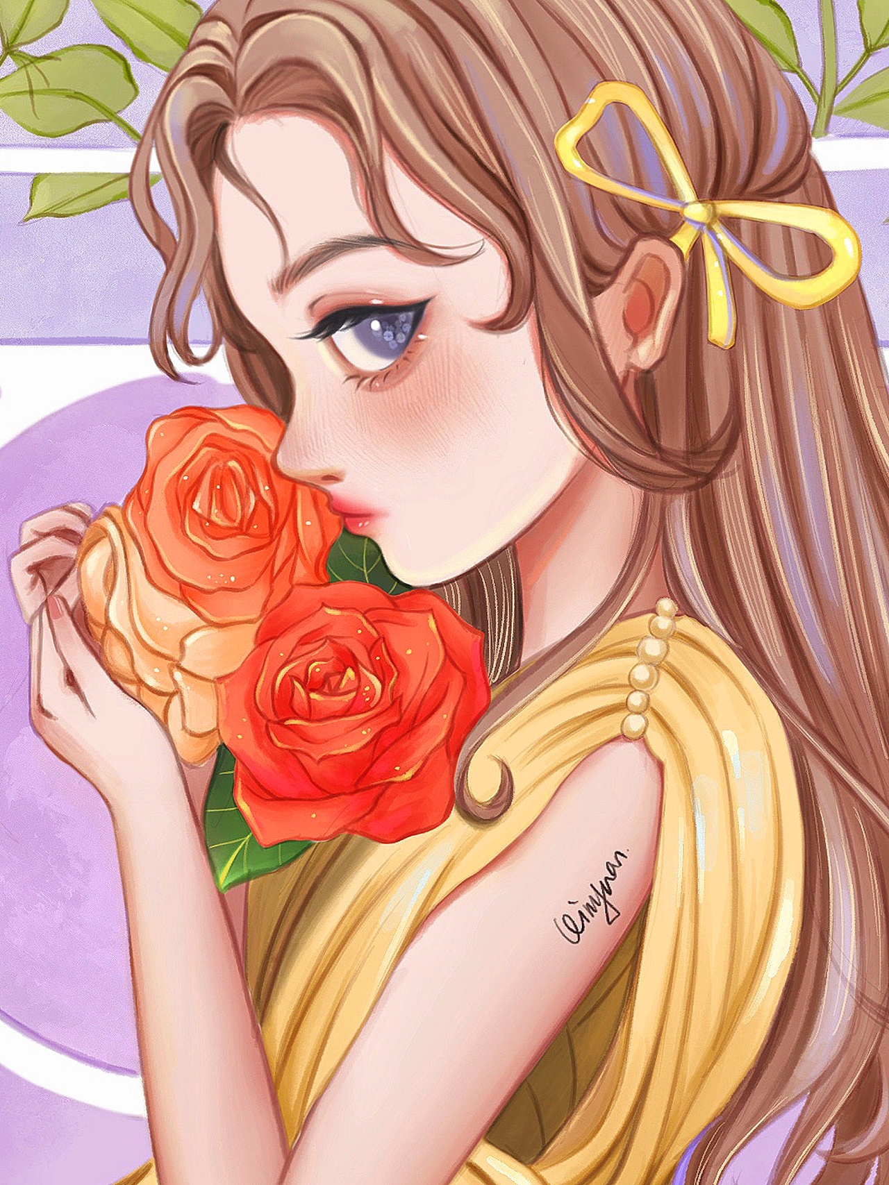 伊甸园系列少女插画 / 4张|插画|创作习作|沁园的圈圈 - 原创作品