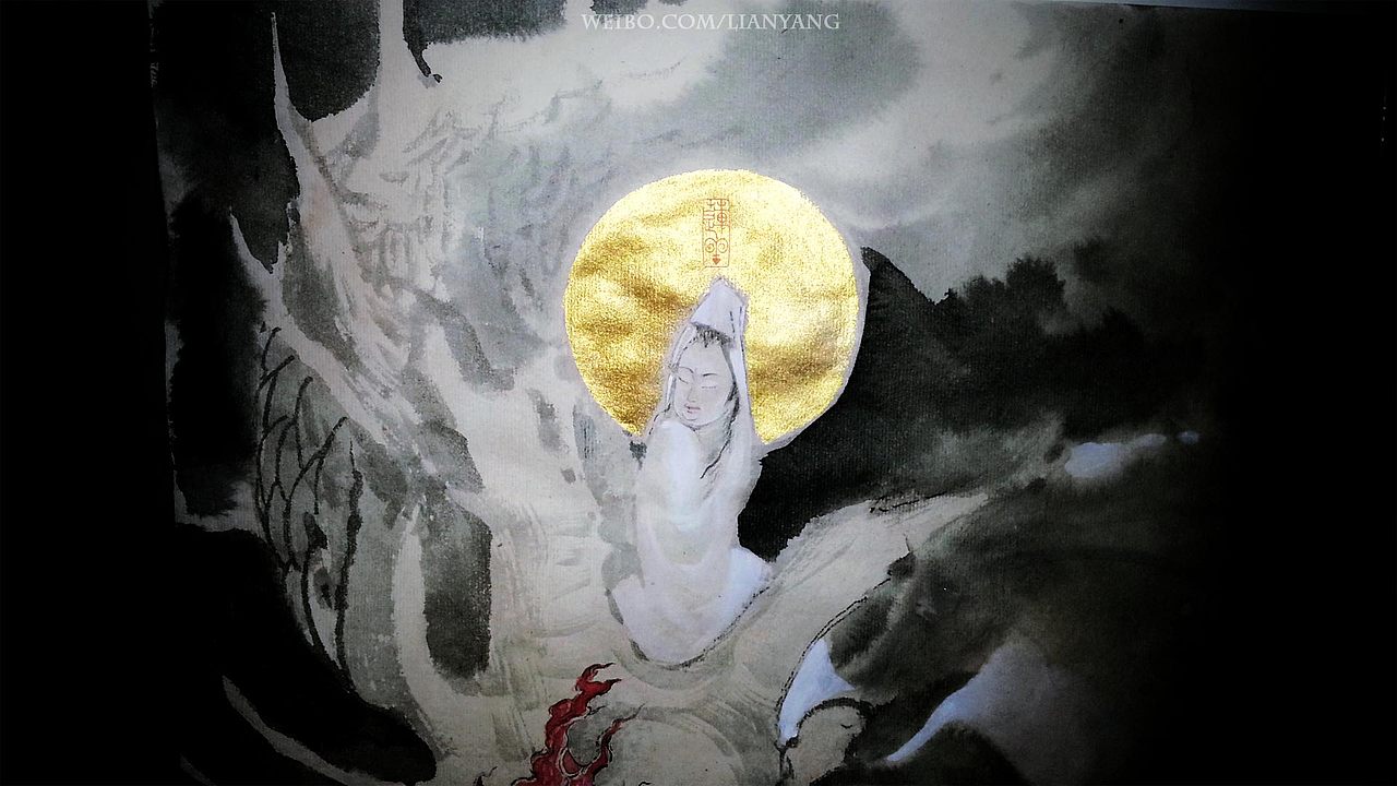 【水墨+CG】三伏三涂（图ZMTA1Mjk0MTY=） - 绘画 - 站酷设计师莲羊原创素材 - 站酷ZCOOL