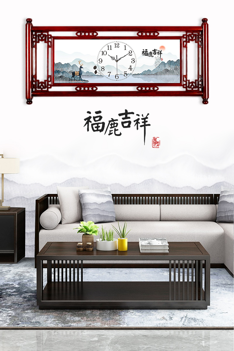 2019年福鹿吉祥挂钟场景图（图ZMjYwNjcwMTA0） - 电商 - 站酷设计师彩虹GirlGoUp原创素材 - 站酷ZCOOL