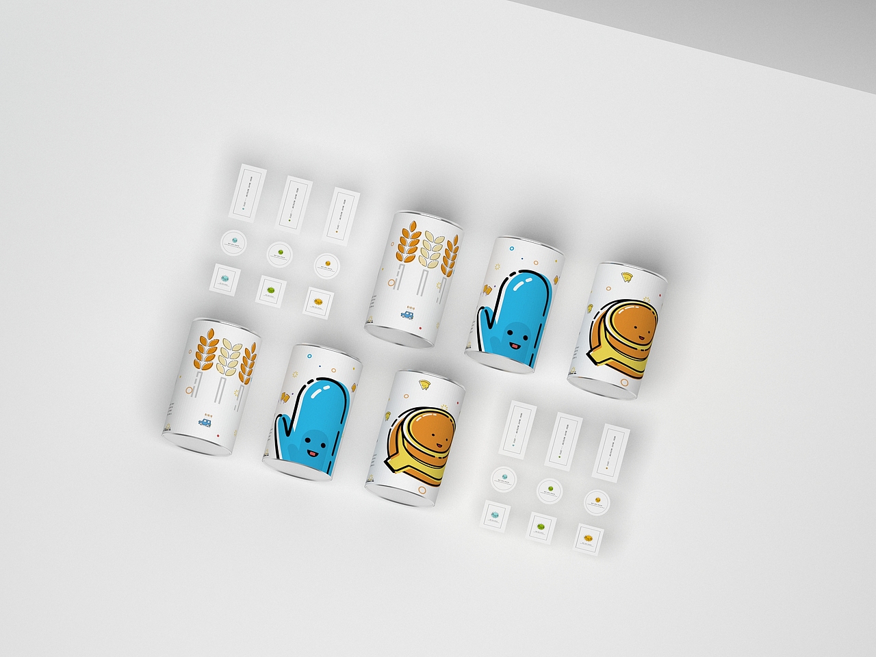 白月光面粉包装设计