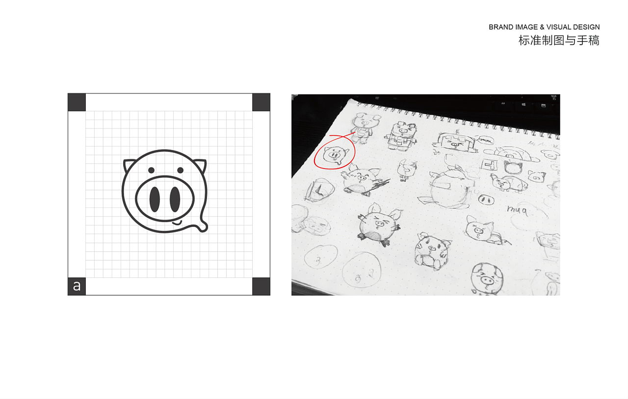 服装业-《亲亲小猪》童装LOGO设计/VI设计/IP设计-卡通