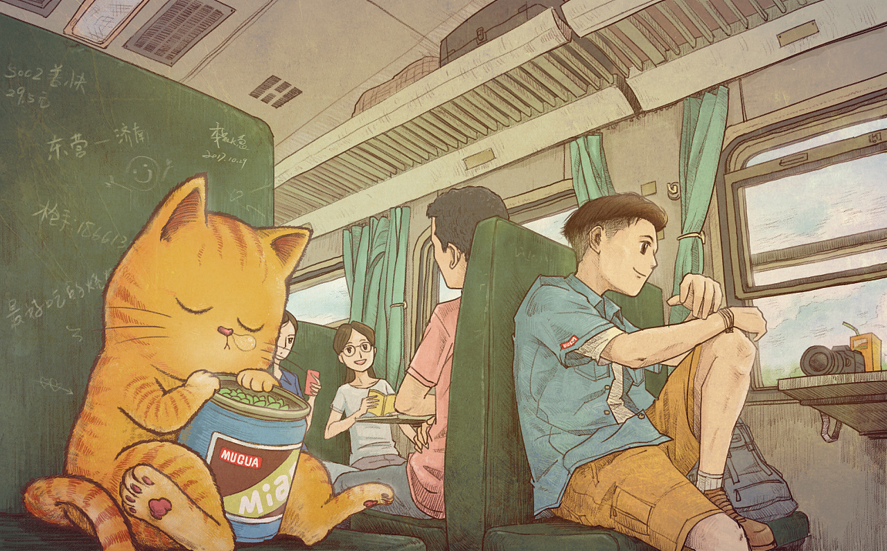 照片变动画 宫崎骏画风 日本动画 《抱猫的孩子》|动漫|单幅漫画|非本性 - 原创作品 - 站酷 (ZCOOL)