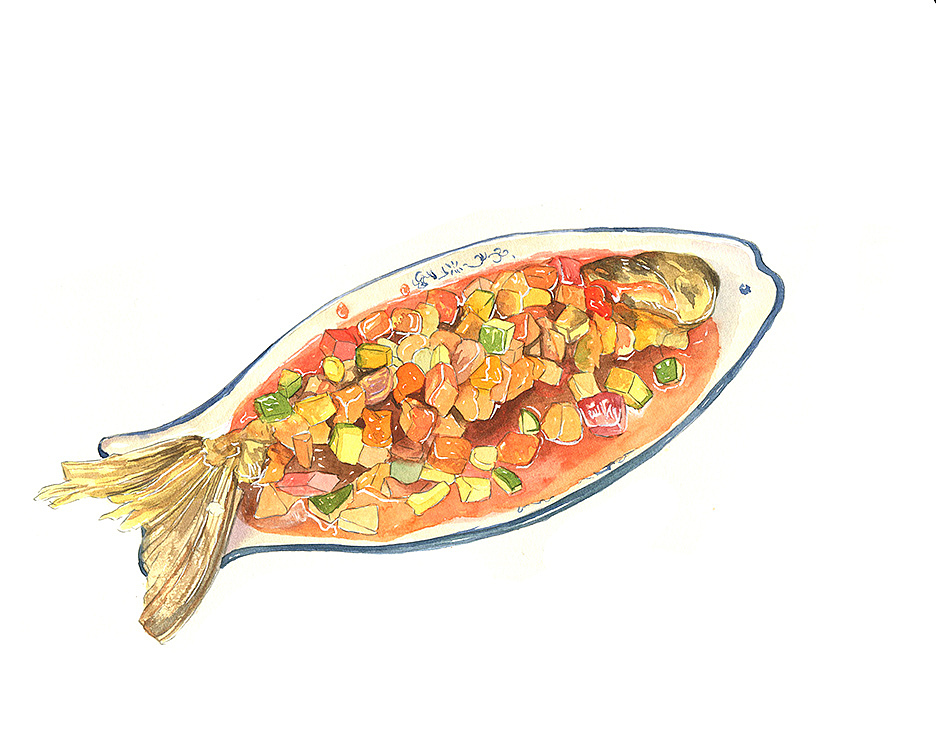 水彩潮州美食系列