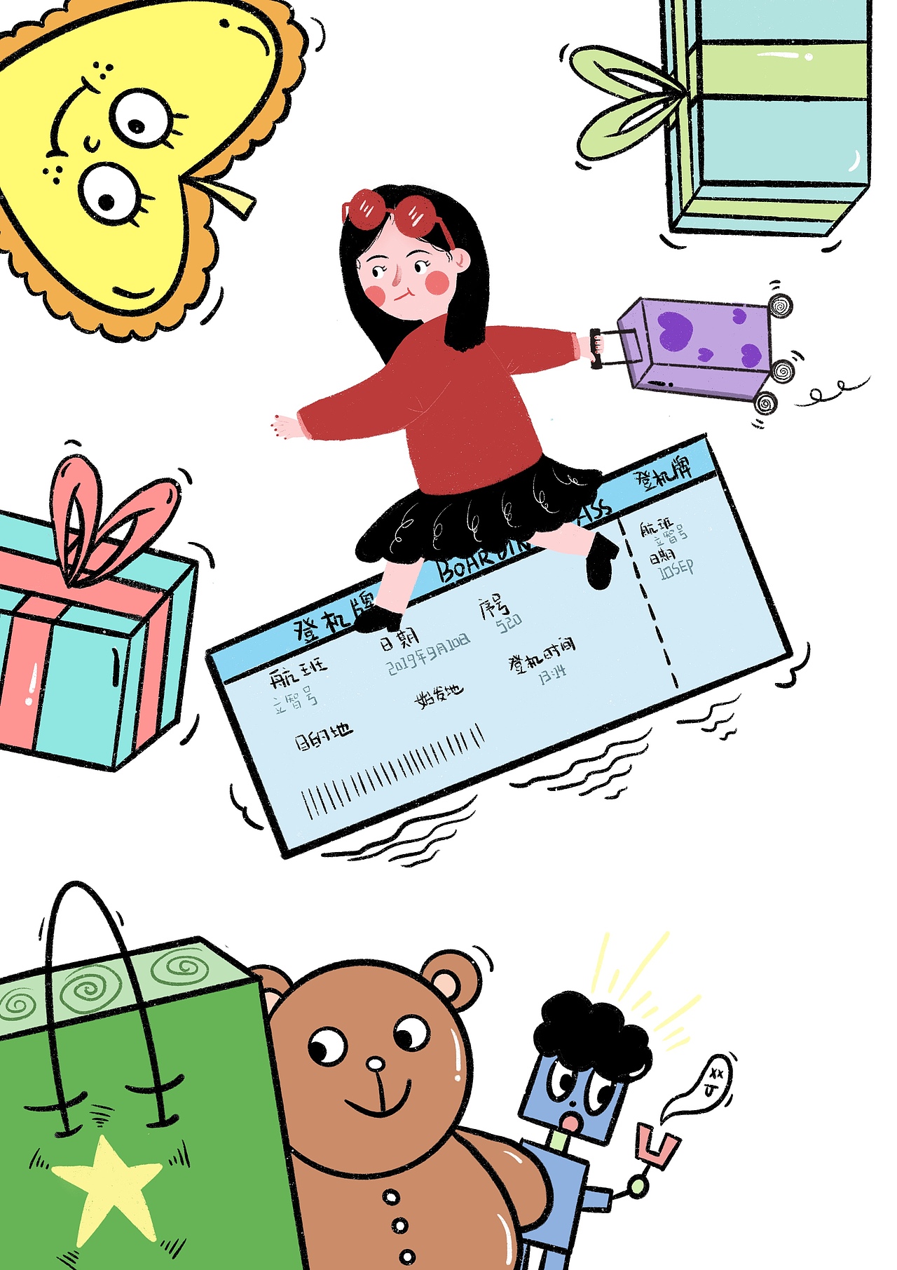 《my teacher》儿童绘本（图ZMTc2OTY0NDE2） - 绘本 - 站酷设计师playbluee原创素材 - 站酷ZCOOL