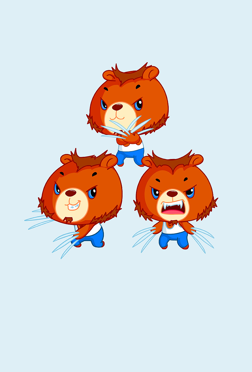 我的原创卡通形象集一(26p)