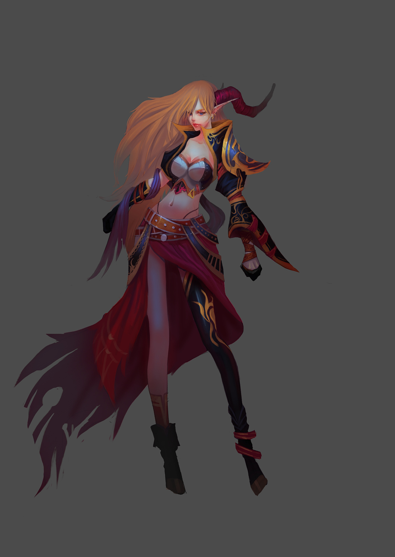 欧美的法师|插画|游戏原画|站着洗澡不腰疼 - 原创作品 - 站酷 (zcool