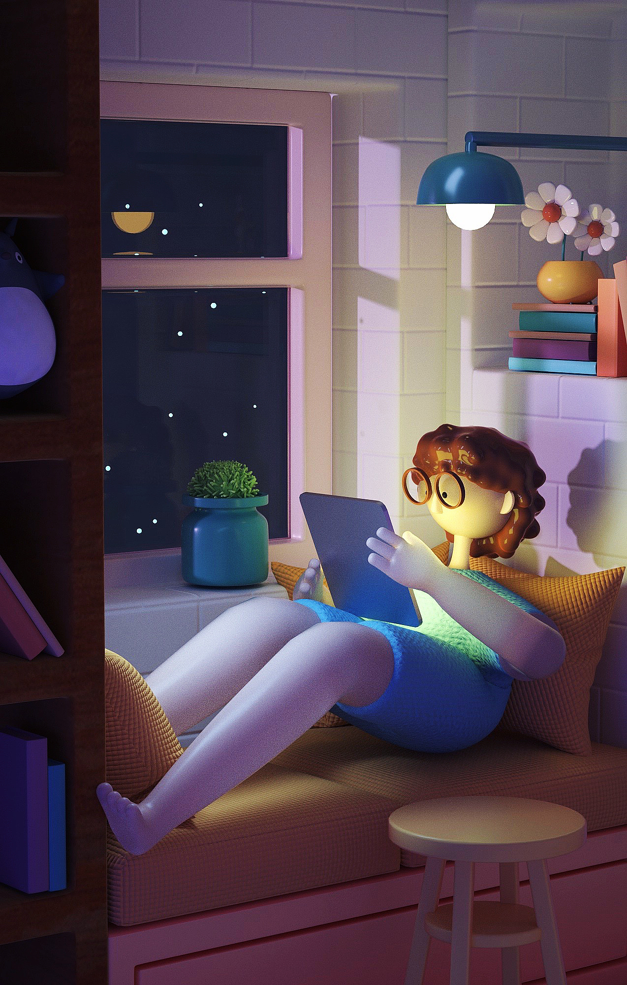 卡通风格的c4d练习|三维|动画/影视|大地丫_原创作品-站酷zcool