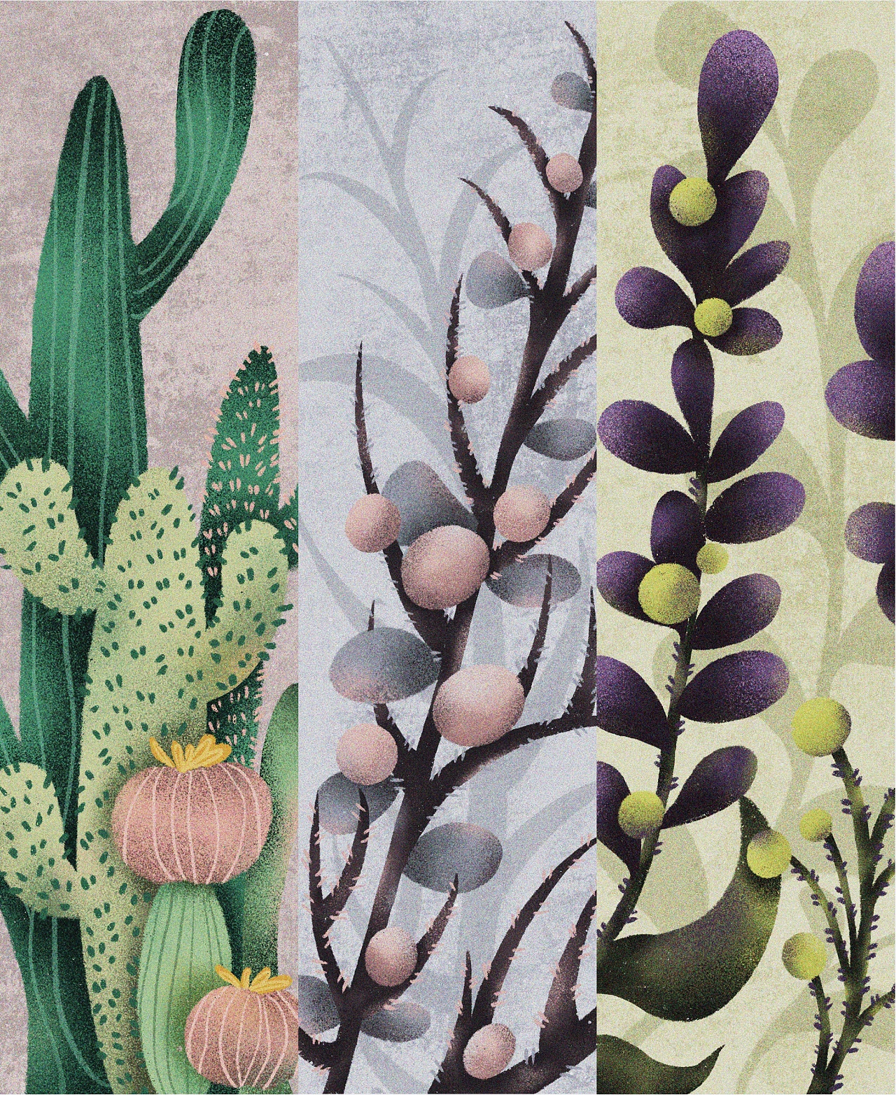 《新疆美色·万物生长》插画设计